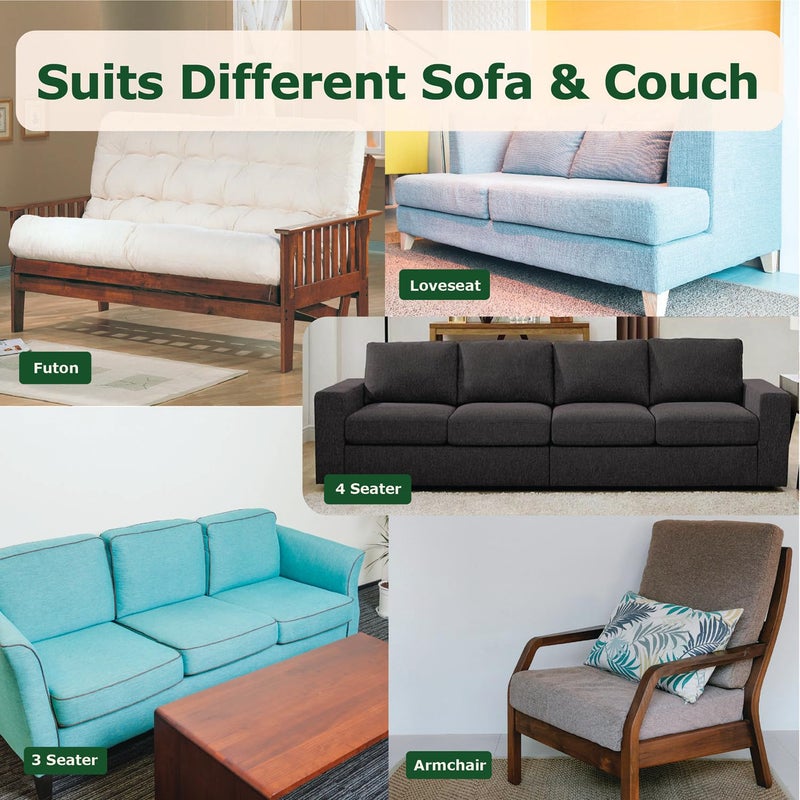 ECOHomes Couch Cushion Grip Pad  Couch Cushion Non Slip Pads Keep Sofa Cushions from Sliding - Anti Slip Couch & Patio Grips Stop Sliding  Mattress Gripper to Prevent Sliding  4 Seater Couch 22"" x 88"" - Image 4
